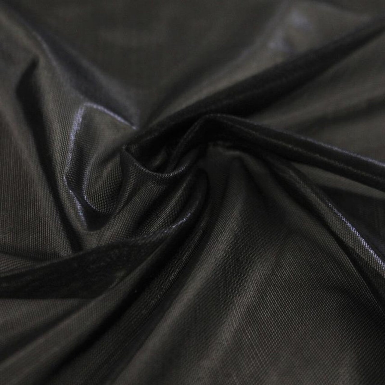1 Yard Ultrasheen Foiled Power Mesh Fabric 4 Way Stretch Shiny Polyester Spandex 60 inch Width